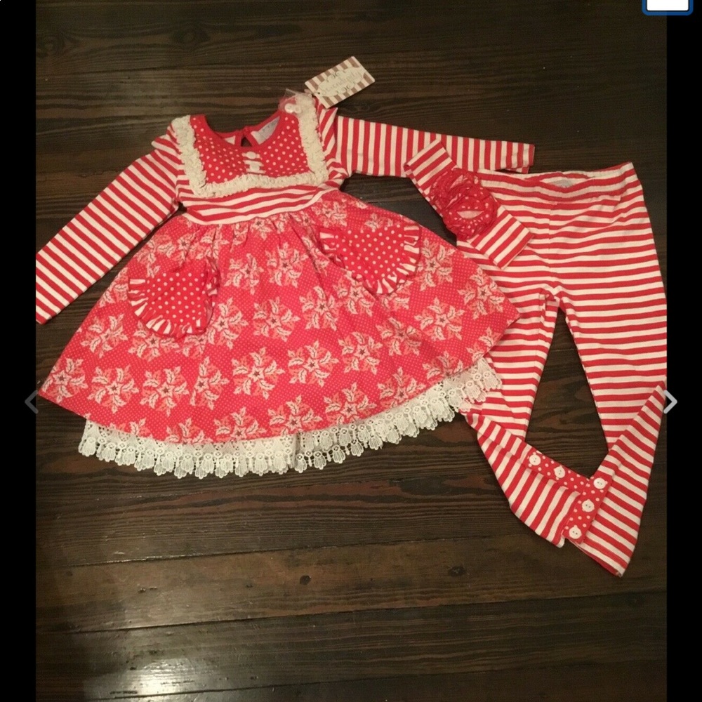 Serendipity NWT Christmas Pants Set 4